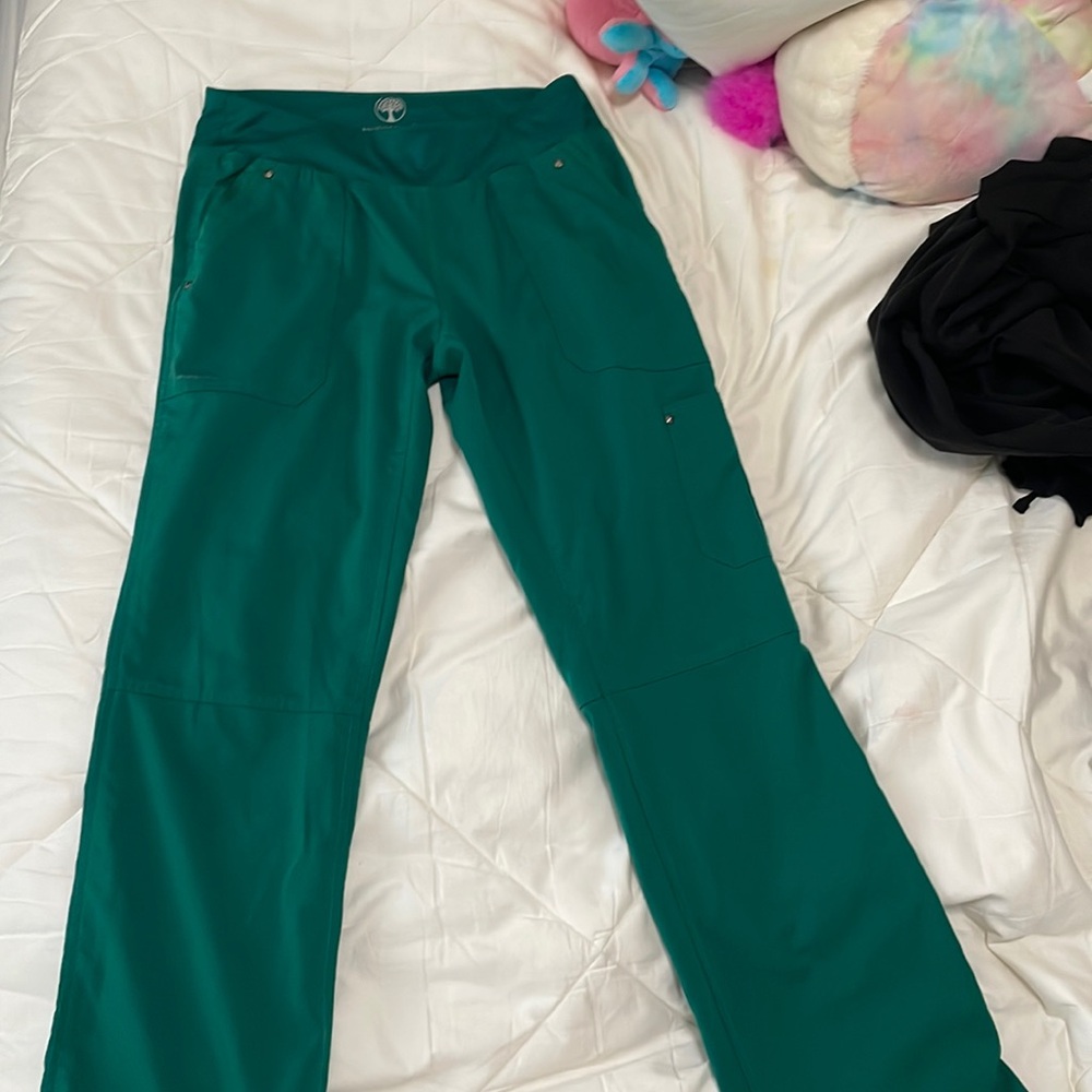 Hunter green scrub bottoms